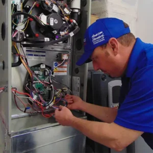 Hvac technian repair furnace
